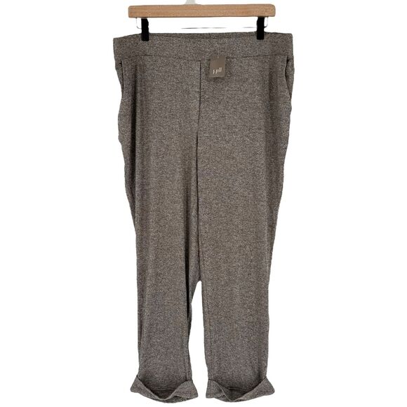 J. Jill Jogger Pants XL PETITE Wearever Cuffed Taupe Pull-On Stretch Pockets NWT - Picture 2 of 15